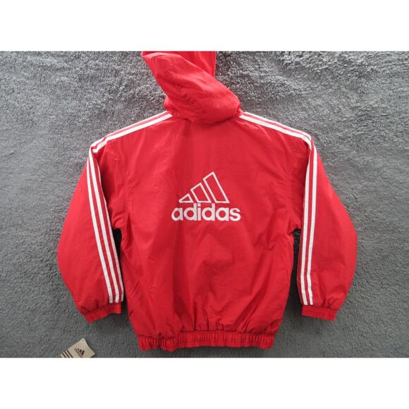 NWT Adidas Vintage 90s Y2K Boundry Youth Large Nylon Jacket w/Hood